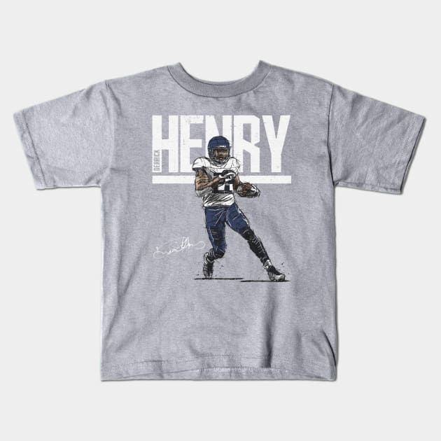 Derrick Henry Tennessee Hyper Kids T-Shirt by MASTER_SHAOLIN